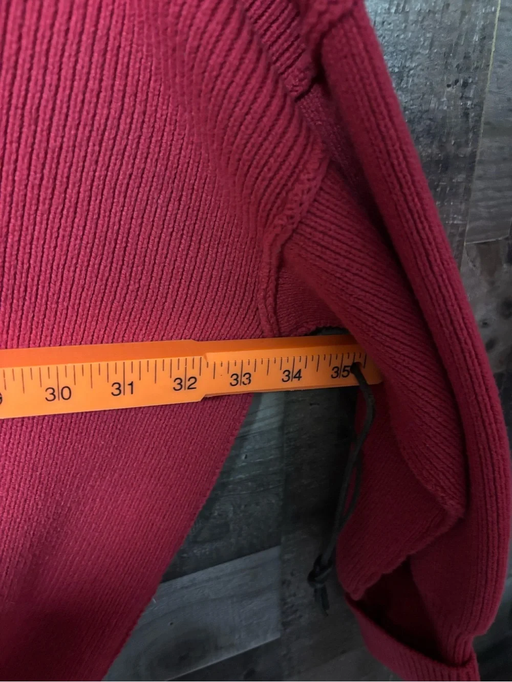 Free People Burgandy Crew Neck Oversized Sweater Small